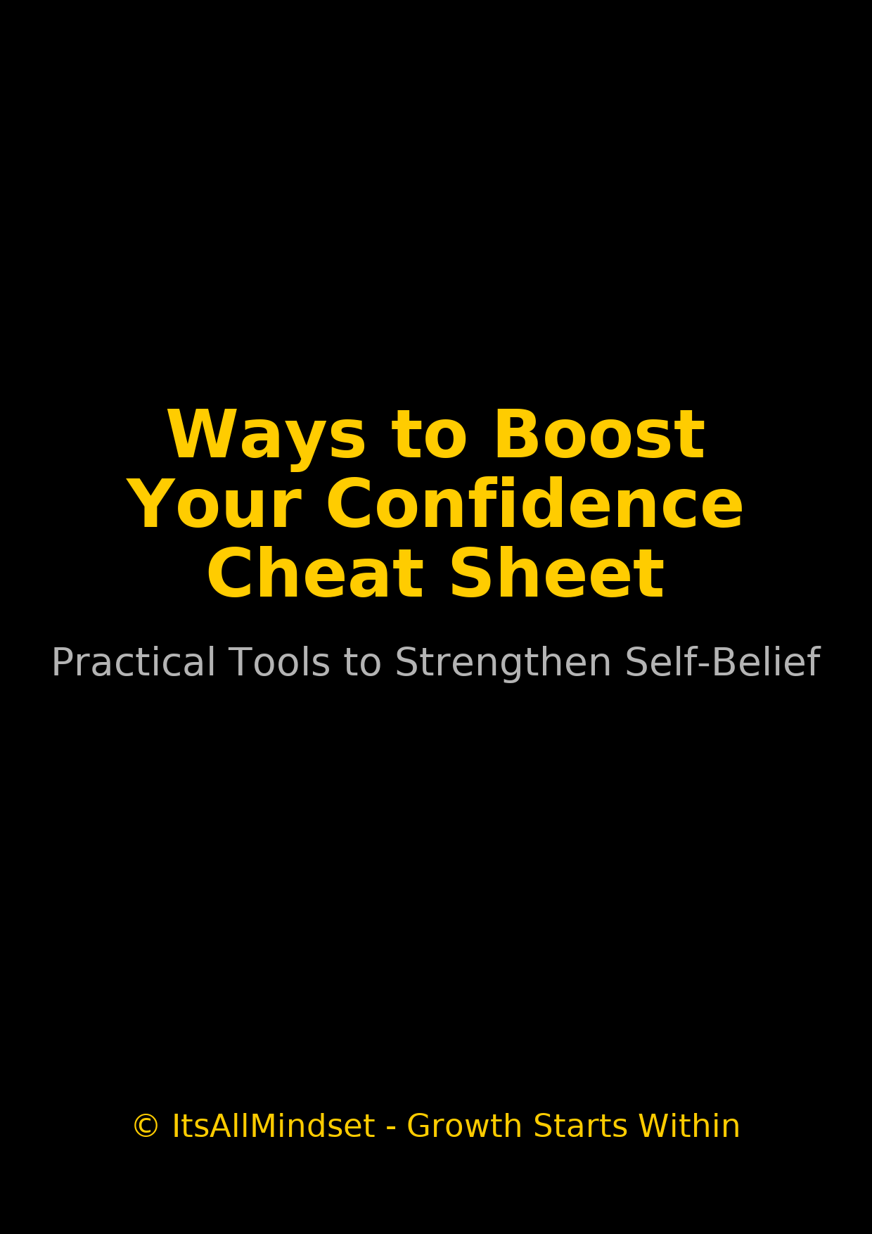 Ways to Boost Your Confidence Cover